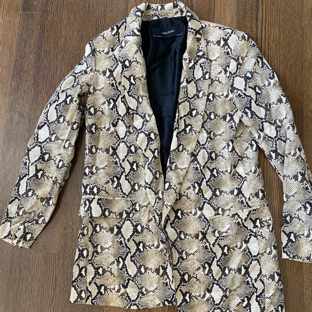 Zara Snake Skin Blazer